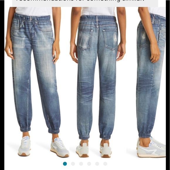 NWOT*RAG*BONE MIRAMAR TROMPE L’OEIL*. JOGGER* LUCAS WASH*XS*MSRP$250 LAST PR* - Picture 2 of 8